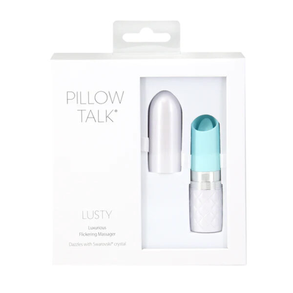 677613274199 Pillow Talk Lusty Luxurious Flickering Massager Teal