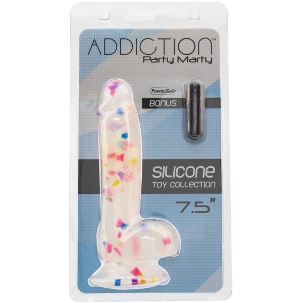677613875372 Addiction Party Marty 7.5'' Frost And Confetti With Bonus Bullet