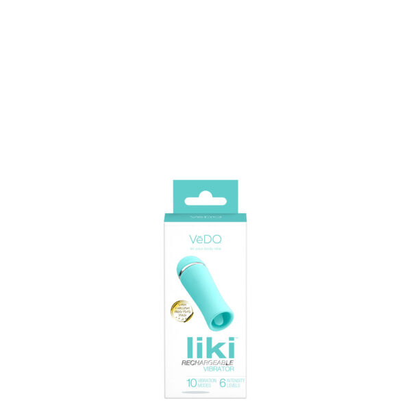 716053727947 Liki Rechargeable Flicker Vibe Tease Me Turquoise