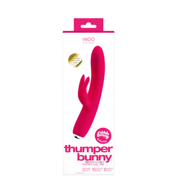 716053727978 Thumper Bunny Rechargeable Dual Vibe Pretty In Pink