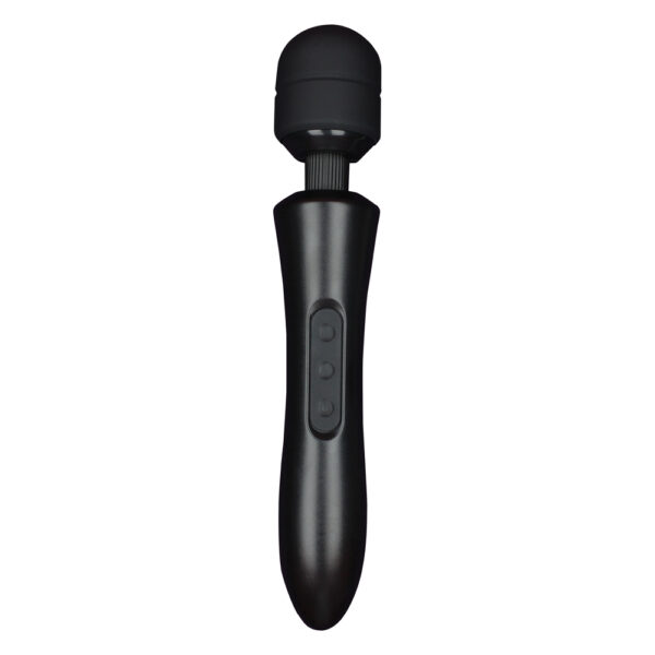 716715771370 2 Gloria Large Wand Vibrator Black