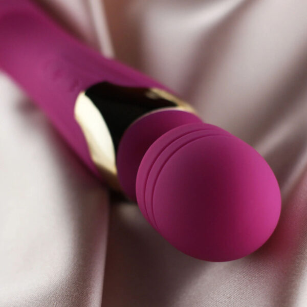 716715771387 3 Mila Medium Wand Vibrator Burgundy