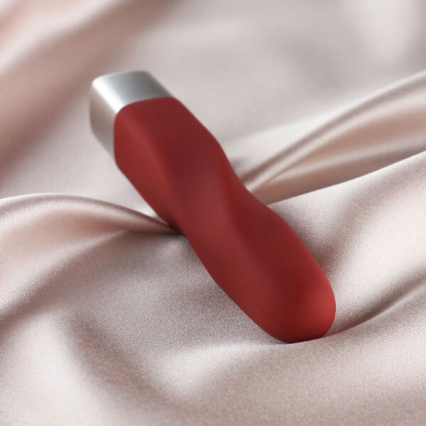 716715771431 2 Layla 10 Modes Silicone Twist Bullet Vibrator Red