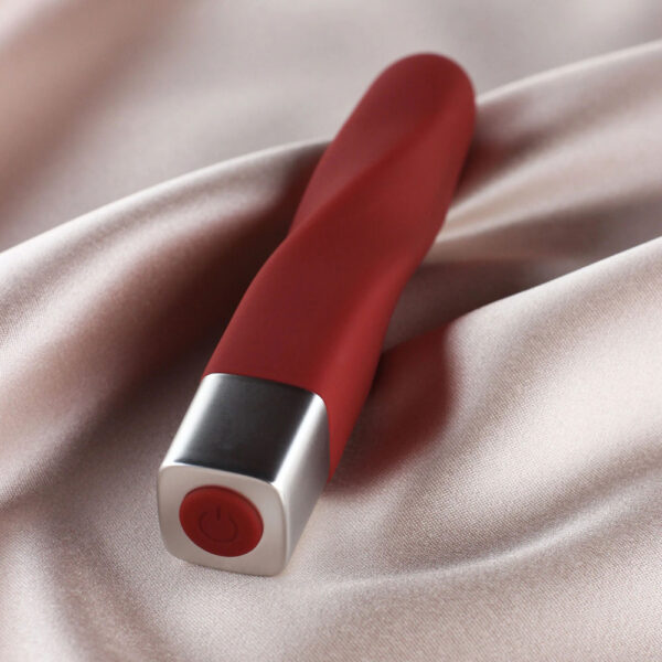 716715771431 3 Layla 10 Modes Silicone Twist Bullet Vibrator Red