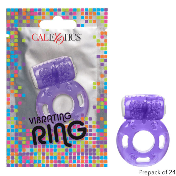 716770097699 Foil Pack Vibrating Ring Purple 24 Pack