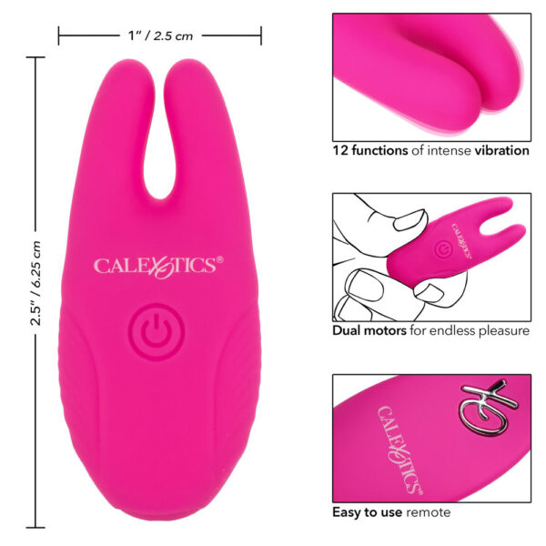 716770099174 3 Silicone Remote Nipple Clamps Pink