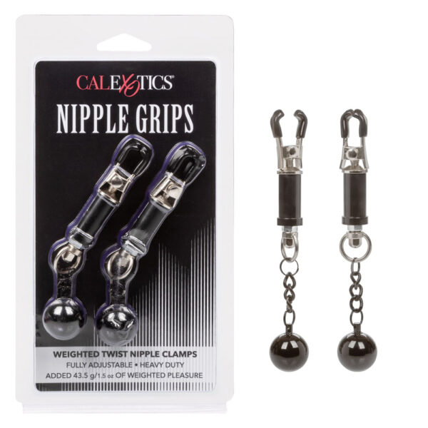 716770099297 Nipple Grips Weighted Twist Nipple Clamps