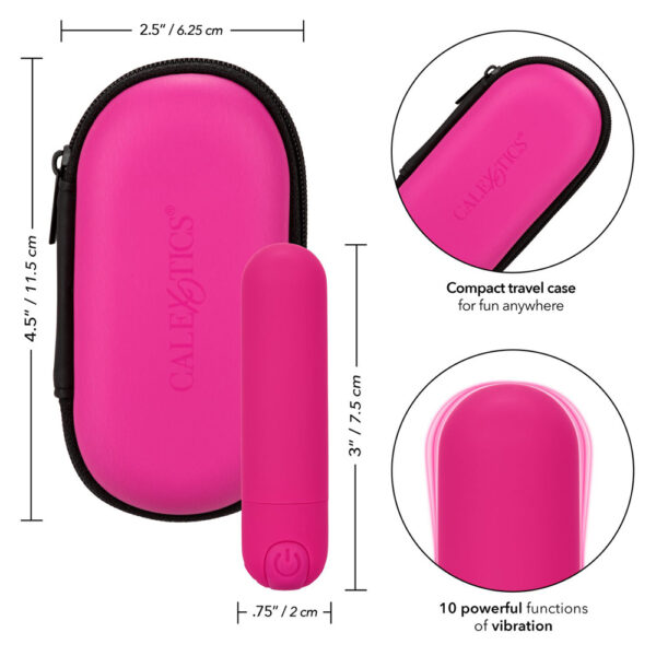 716770099372 3 Rechargeable Hideaway Bullet Pink