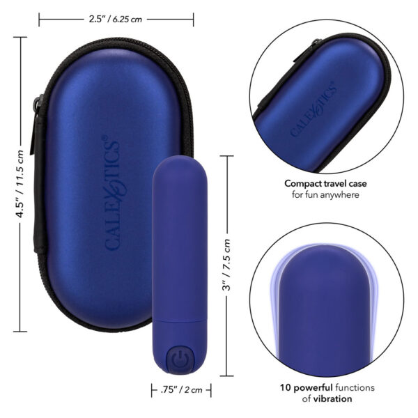 716770099389 3 Rechargeable Hideaway Bullet Blue