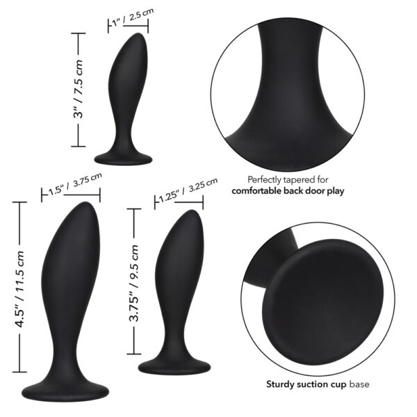 716770100757 3 Silicone Anal Curve Kit
