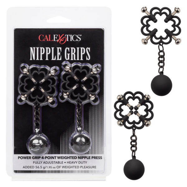 716770100924 Nipple Grips Power Grip 4-Point Weighted Nipple Press