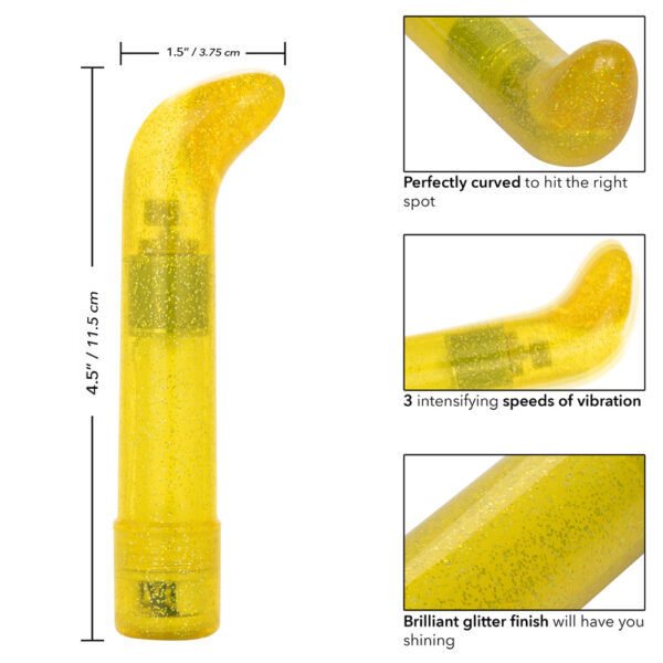 716770101020 3 Sparkle Mini G-Vibe Yellow