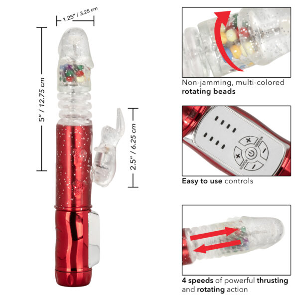 716770101259 3 Naughty Bits Cumball Machine Thrusting Jack Rabbit Vibrator