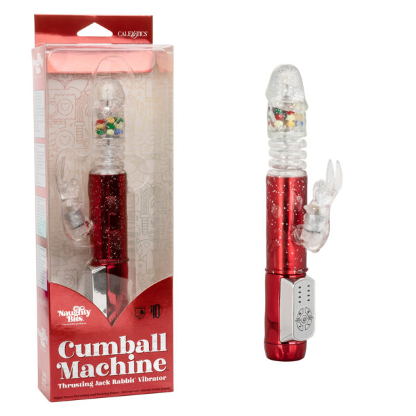 716770101259 Naughty Bits Cumball Machine Thrusting Jack Rabbit Vibrator