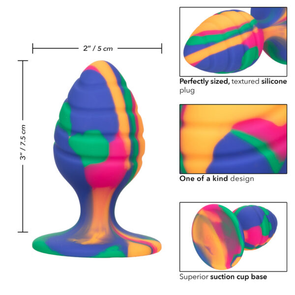 716770101532 3 Cheeky Medium Swirl Tie-Dye Plug