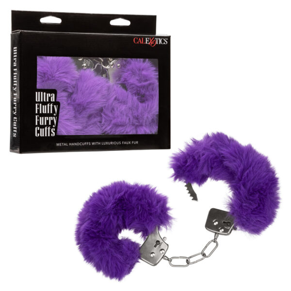 716770102683 Ultra Fluffy Furry Cuffs Purple