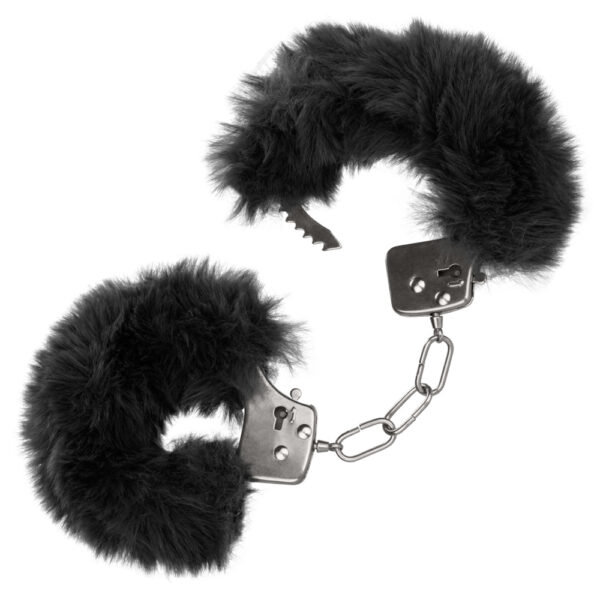 716770102690 2 Ultra Fluffy Furry Cuffs Black