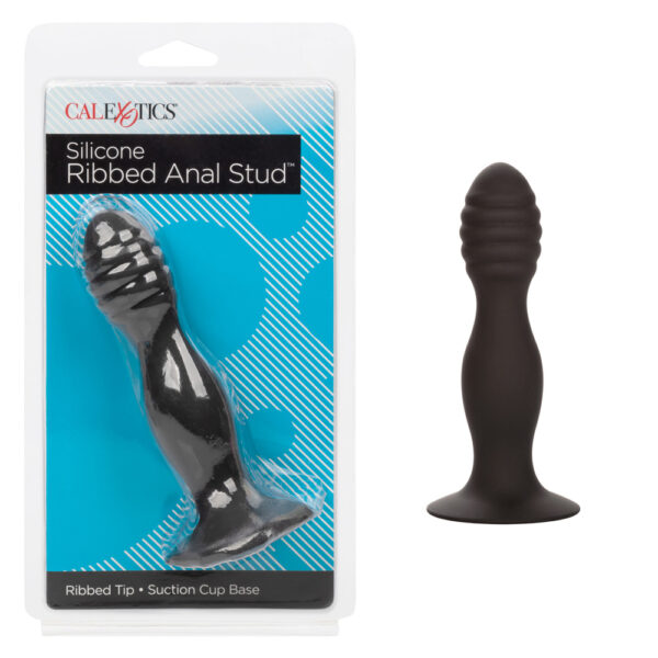 716770102775 Silicone Ribbed Anal Stud