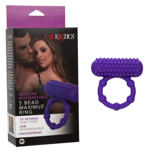 716770102812 Silicone Rechargeable 5 Bead Maximus Ring