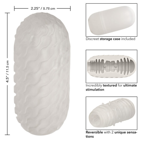 716770102874 3 Boundless Reversible Ribbed Stroker