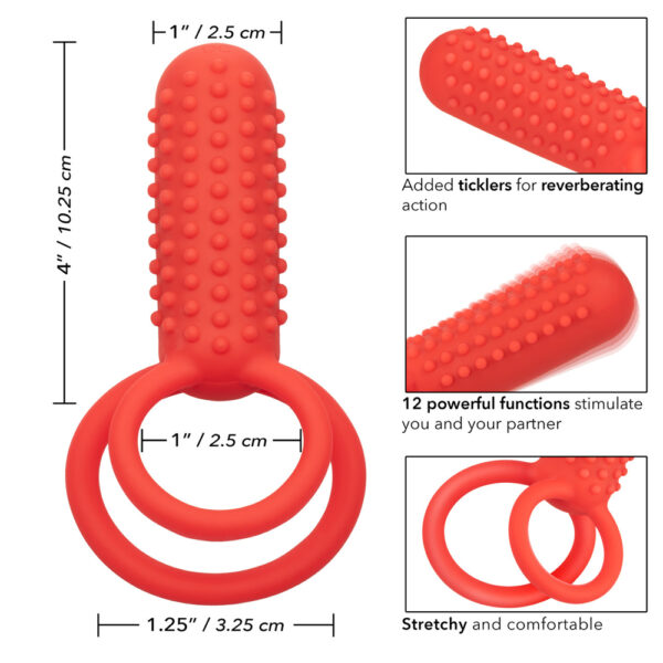 716770104427 3 Silicone Rechargeable Vertical Dual Enhancer