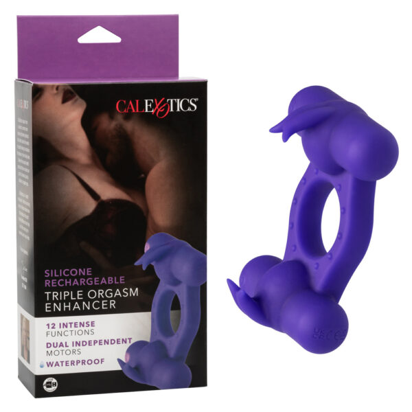 716770104441 Silicone Rechargeable Triple Orgasm Enhancer