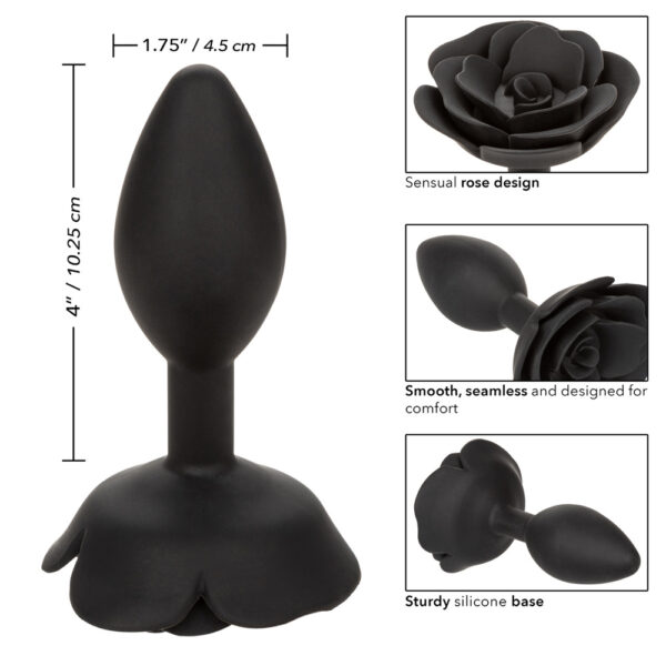 716770105370 3 Forbidden Large Rose Anal Plug