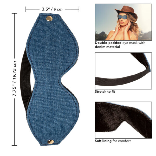 716770105486 3 Ride 'Em Premium Denim Collection Eye Mask