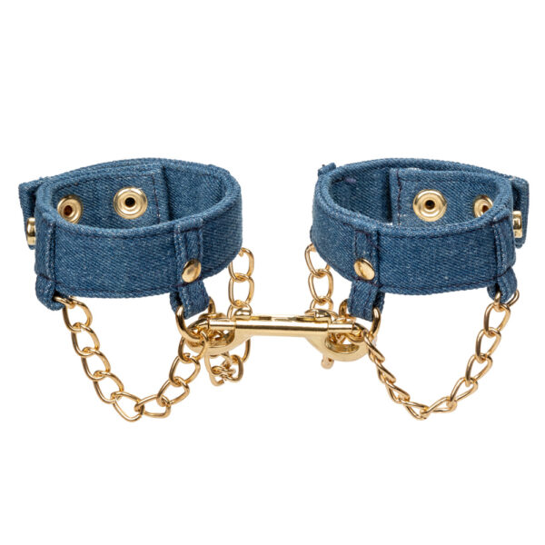 716770105509 2 Ride 'Em Premium Denim Collection Wrist Cuffs