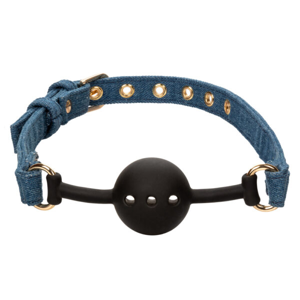 716770105721 2 Ride 'Em Premium Denim Collection Ball Gag