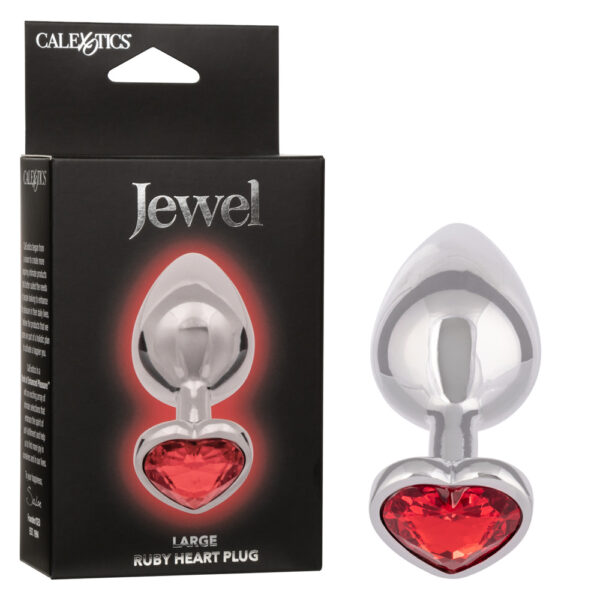 716770106551 Jewel Large Ruby Heart Plug