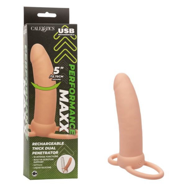 716770109293 Performance Maxx Rechargeable Thick Dual Penetrator Ivory