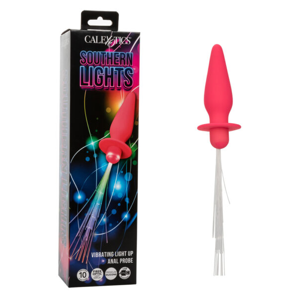 716770109439 Southern Lights Vibrating Light Up Anal Probe Pink