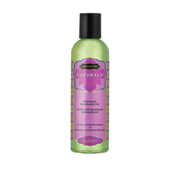 739122102810 Naturals Massage Oil Island Passion Berry 2 oz.