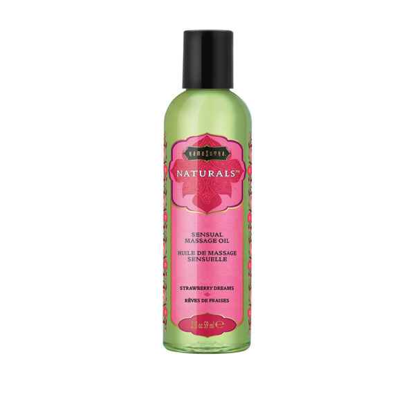 739122102827 Naturals Massage Oil Strawberry Dreams 2 oz.