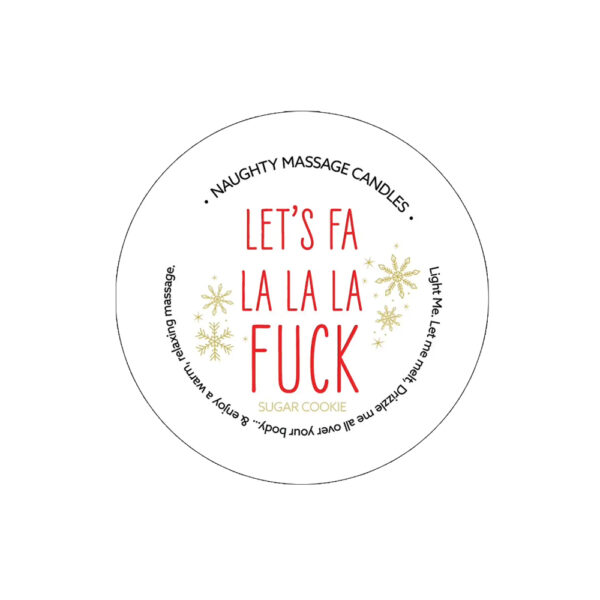 739122143097 Naughty Notes Let's Fa La F*ck Massage Candle 1.7 oz.