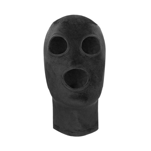 7423522458419 2 Ouch! Velvet & Velcro Mask With Eye And Mouth Opening