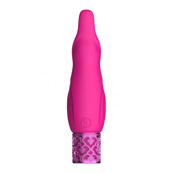 7423522523582 2 Royal Gems Sparkle Rechargeable Silicone Bullet Pink