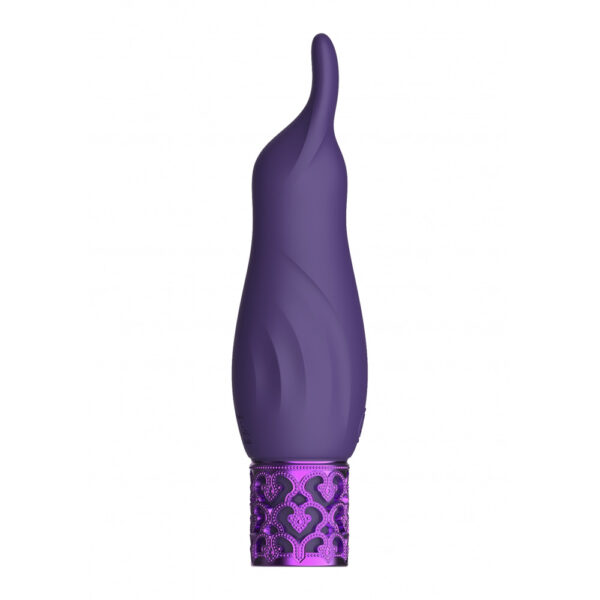 7423522523599 3 Royal Gems Sparkle Rechargeable Silicone Bullet Purple