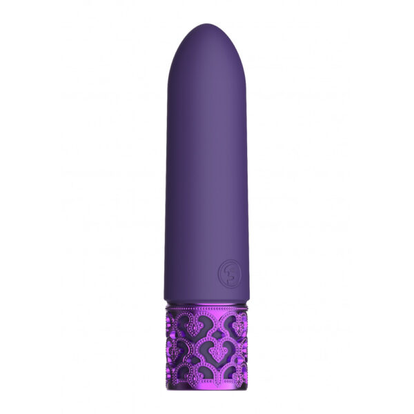 7423522529546 2 Royal Gems Imperial Rechargeable Silicone Bullet Purple