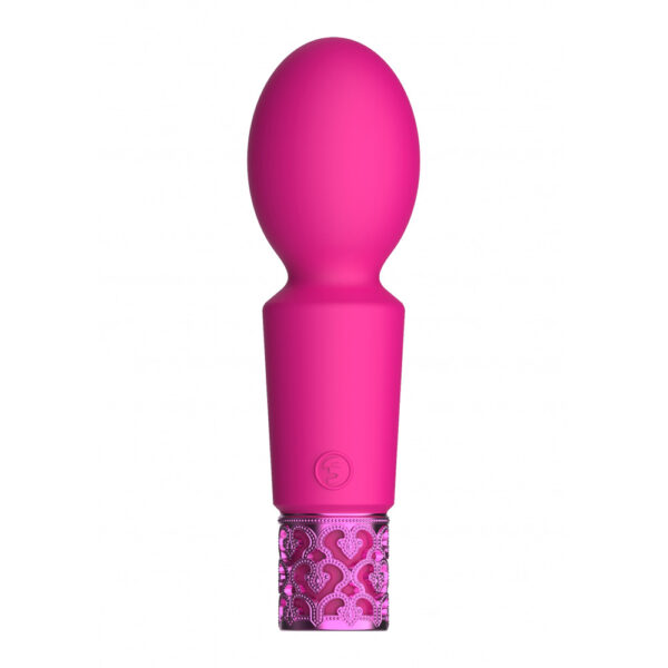 7423522530504 2 Royal Gems Brilliant Rechargeable Silicone Bullet Pink