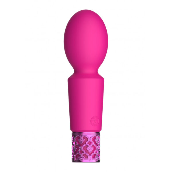 7423522530504 3 Royal Gems Brilliant Rechargeable Silicone Bullet Pink