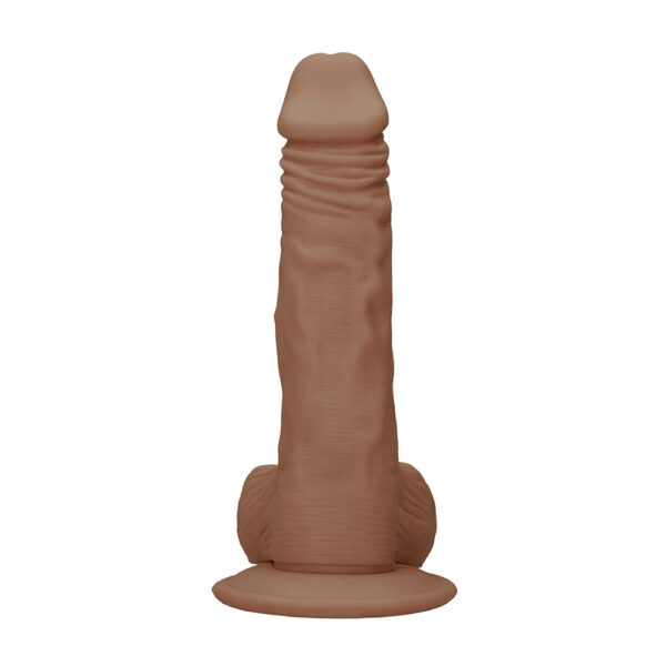 7423522547564 2 Realrock Dong With Testicles 8" Tan