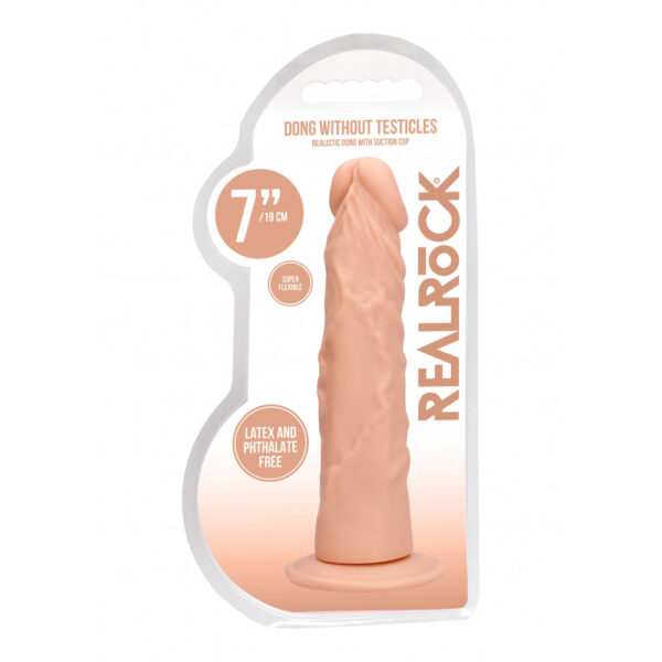 7423522548547 Realrock Dong Without Testicles 7" Flesh