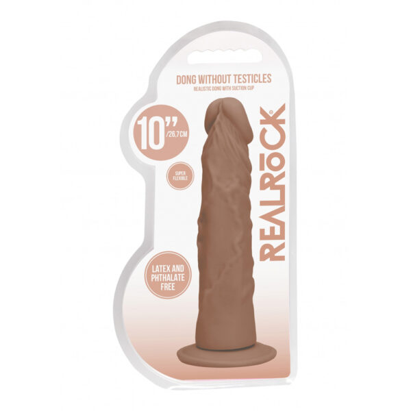 7423522549544 Realrock Dong Without Testicles 10" Tan