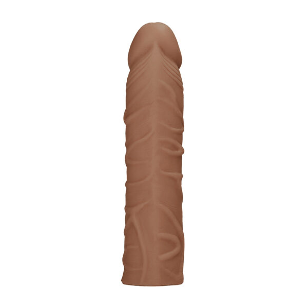 7423522550533 3 Realrock Penis Sleeve 7" Tan