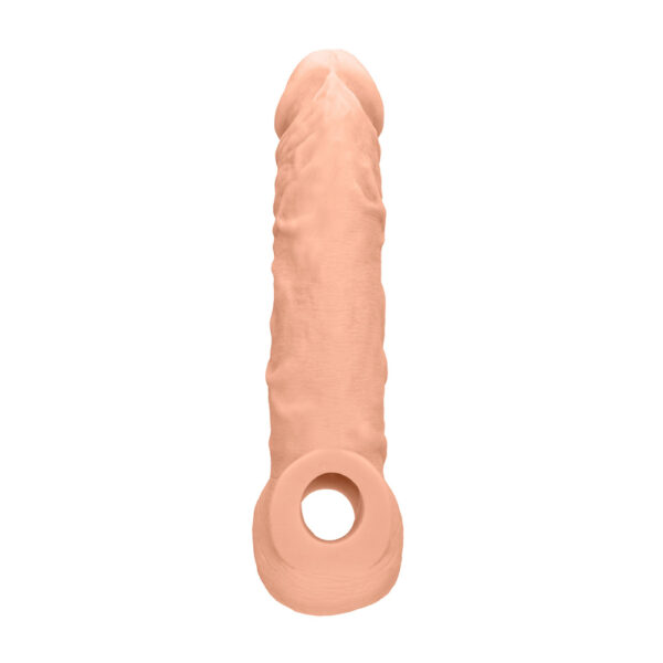 7423522550588 3 Realrock Penis Sleeve 8" Flesh