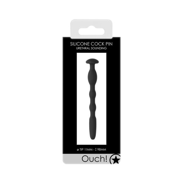 7423522552537 Urethral Sounding Silicone Cock Pin 11MM/98MM