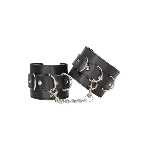 7423522574508 2 Ouch! Bonded Leather Hand Or Ankle Cuffs With Adjustable Straps
