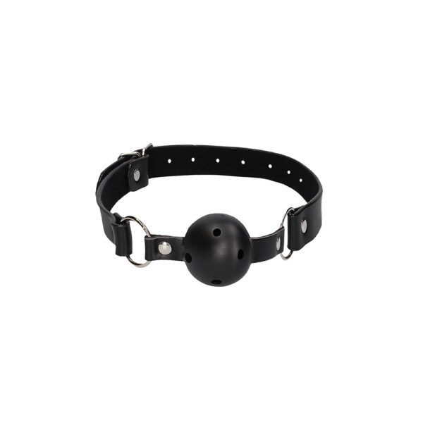 7423522575536 2 Ouch! Breathable Ball Gag With Bonded Leather Straps